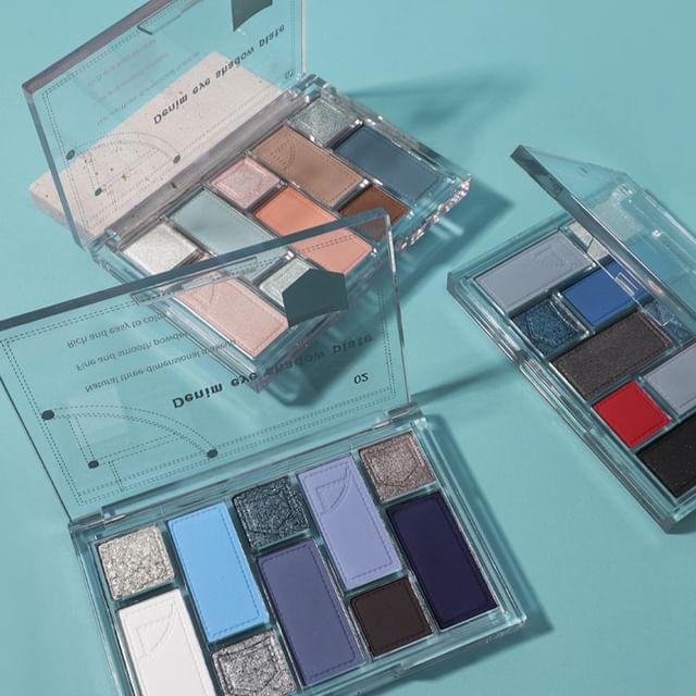 

biya - Casual Denim 10-Color Eyeshadow Palette - 3 Types 102# Fog Blue - 16g