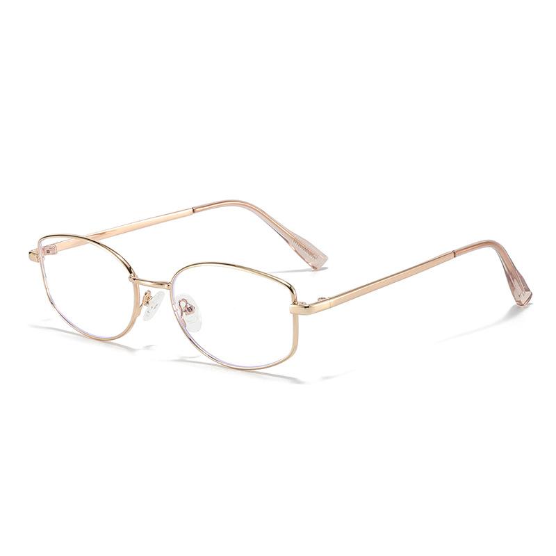 2025 New Retro Metal Anti-Blue Light Glasses Fashionable Literary and High-Tech Street Style Versatile Eyewear Unisex