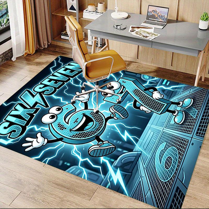 1PC Six Seven Extra Large Non-Slip Floor carpet, Office, family, bedroom, Studio - Large Area RugJ0369