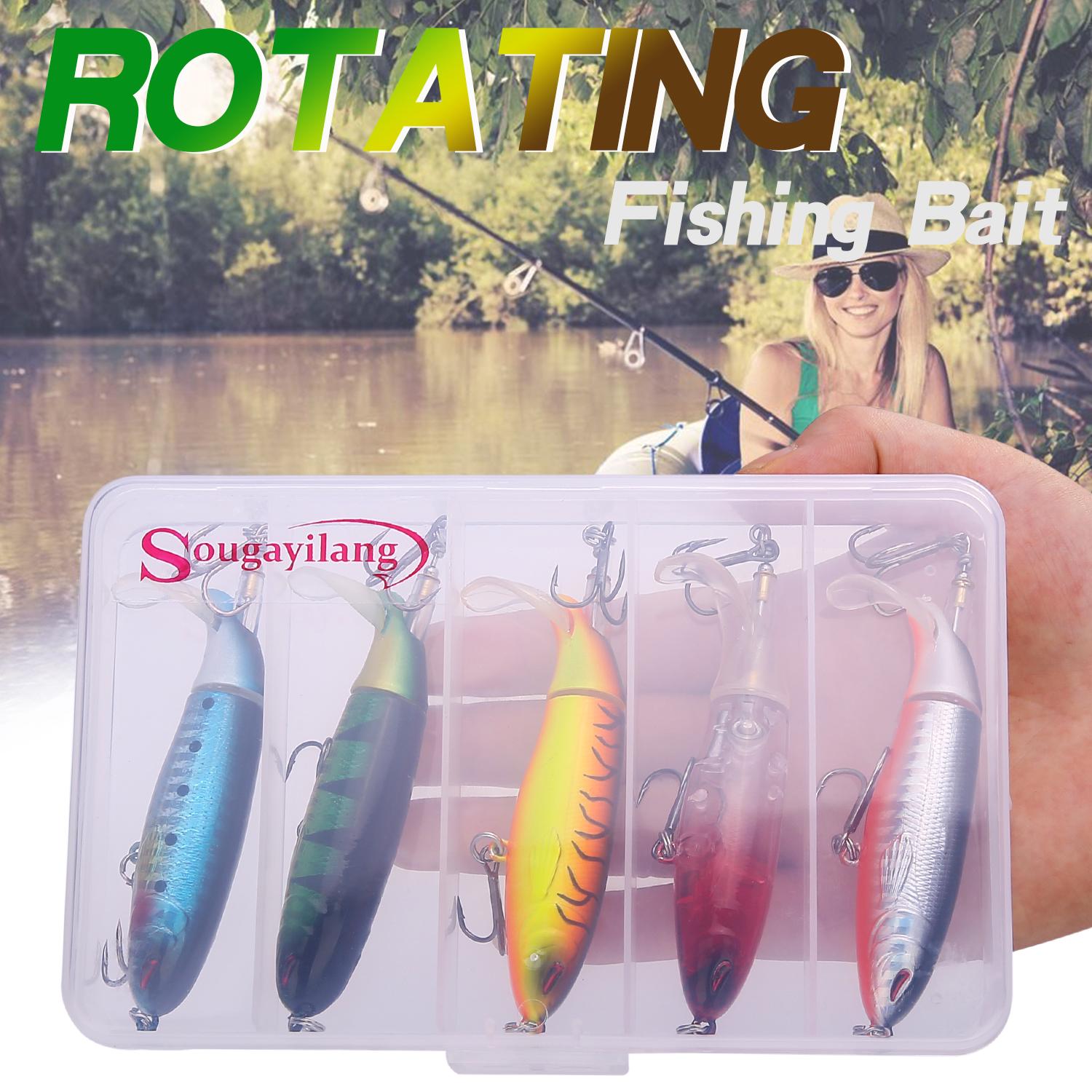 

Приманка 3D Eyes Minnow Fishing Lure Жесткая имитация рыбьей чешуи, вращающийся хвост 5pcs