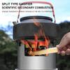 Foldable Wood Burning Camping Stove | Portable Stainless Steel Fire Pit for Bushcraft & Outdoor Cooking