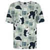 Summer Round Neck 3D Animal Cat Graphic Print Top Fashionable Casual Short Sleeved Men's T-shirts