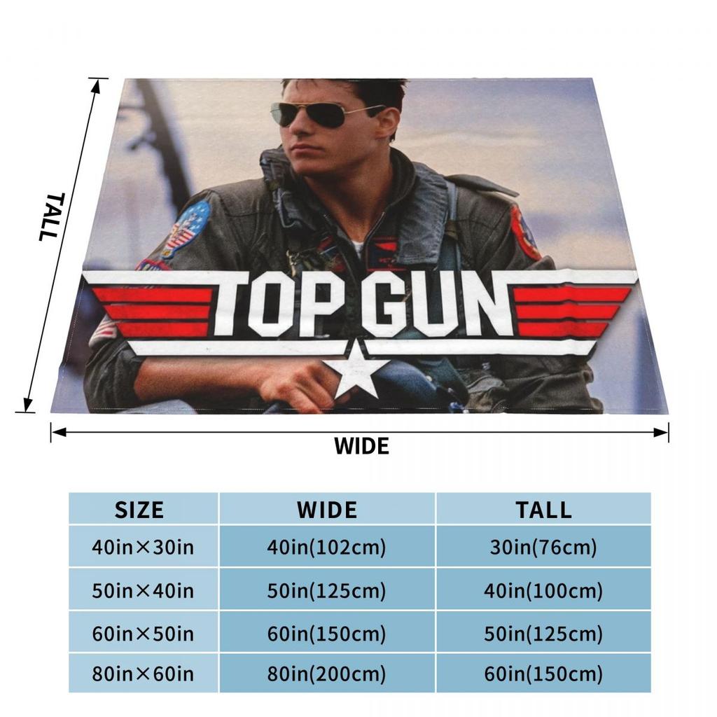 Top Gun Maverick Fighter Weapons School Blankets Soft Warm Flannel Throw Blanket Bedspread for Bed Living Room Picnic Home Sofa