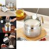 Stainless Steel Oil Bottle With Filter For Kitchen Large Capacity Oil Storage And Residue Separation