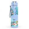 1PC Faith Hope Teal Floral Lettering 750ml Color Plastic Sports Water Bottle Leakproof Flip Straw Lid Suitable for Sports Office Home Use