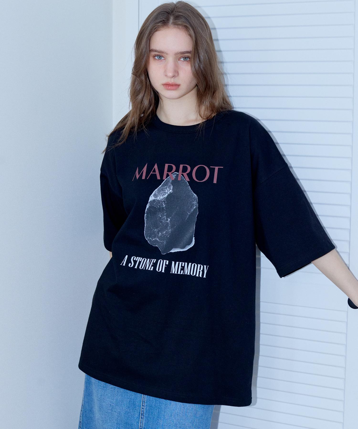Marot Stone Oversized T-Shirt_Black Black/L