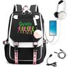 KATSEYE Fashion Laptop Backpack with USB Charging Port Student School Daypack 60123-12