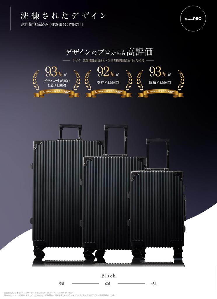 New arrival in media Suitcase carry case large carry bag M size black [C.jutro] 2024_[TV coverage]