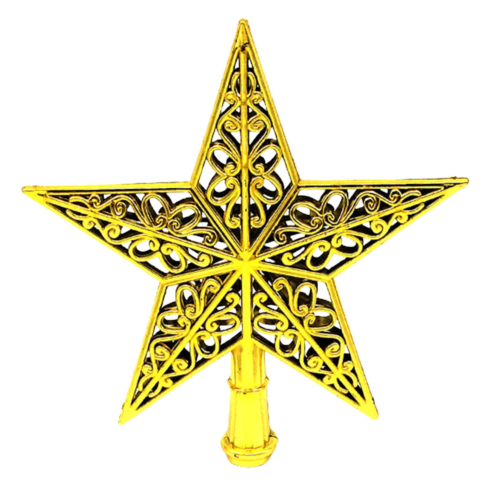 

Декор в виде верхушки дерева со звездой, отличный противоизносный пластиковый топпер в виде звезды, привлекательный топпер для рождественской елки со звездой, топпер для рождественской елки со звездой