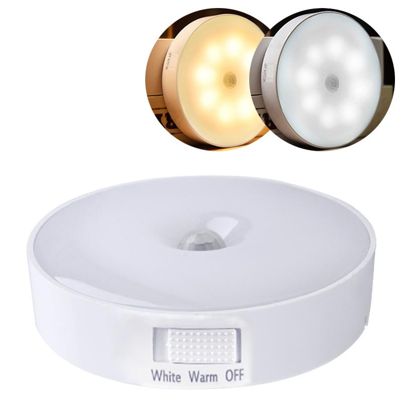 

Світлодіодний нічник Сенсор руху USB Перезаряджається Кухня Спальня Магнітна основа Настінний світильник Освітлення сходів Нічна лампа