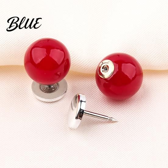 Anti-exposure Buttons for Women 5Pcs Fake Pearl Clothing Removable Decorative Brooch Pins No No-sew Shirt Sew Safety Pins Neckline Embellishment,