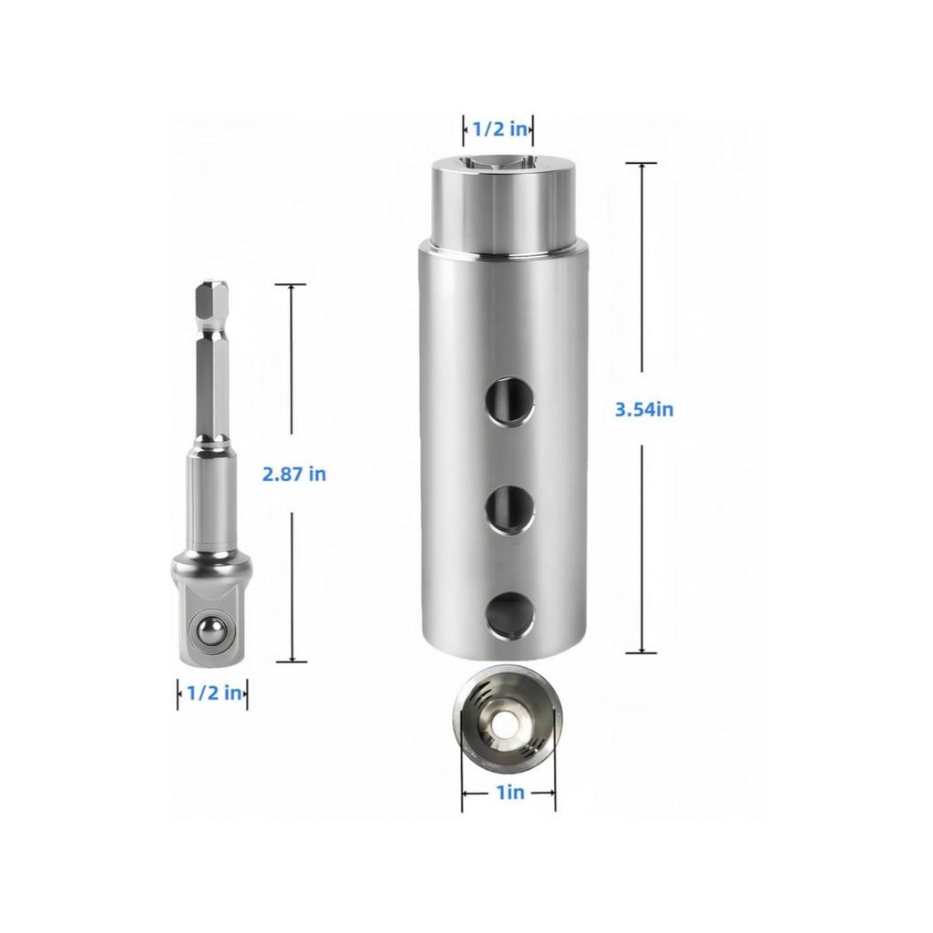 Precision CNC Machined Trailer Jack Piston Drill Bit Adapter for RV Construction