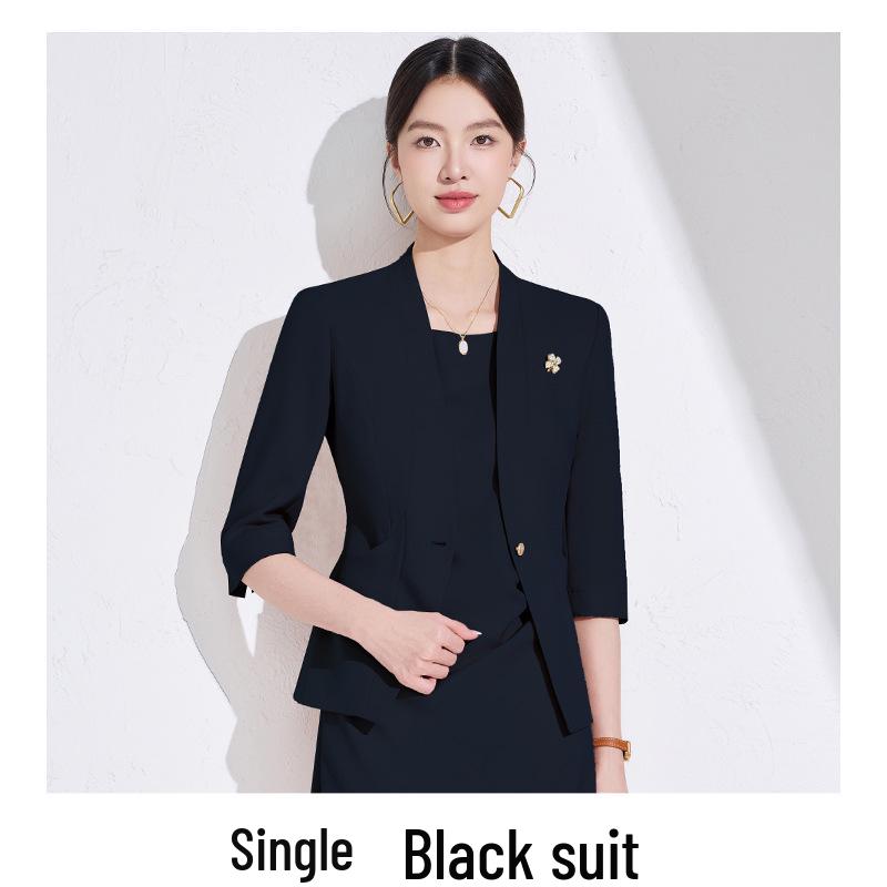 2025 Women's White Blazer: High-End Professional Attire with Goddess Style for the Workplace