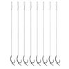 Nylon Straight Needle Hook Rig Alloy Copper Carp Fishing Hooks  For Carp Fishing