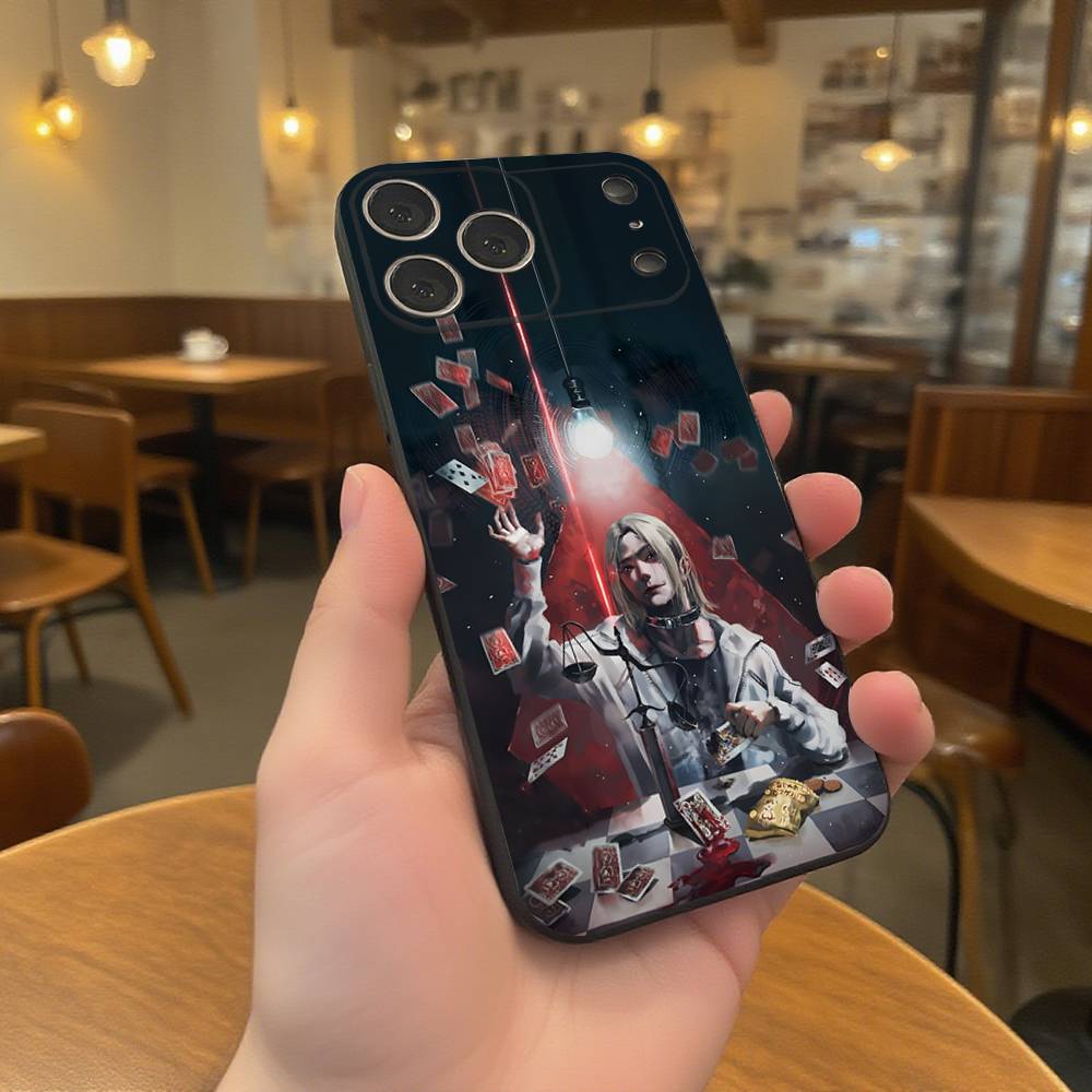 A-Alice In B-Borderland Phone Case For iPhone 17,16,15,14,13,12,11,Pro,XS,Max,XR,Plus,E,SE4,Mini Black Soft Cover