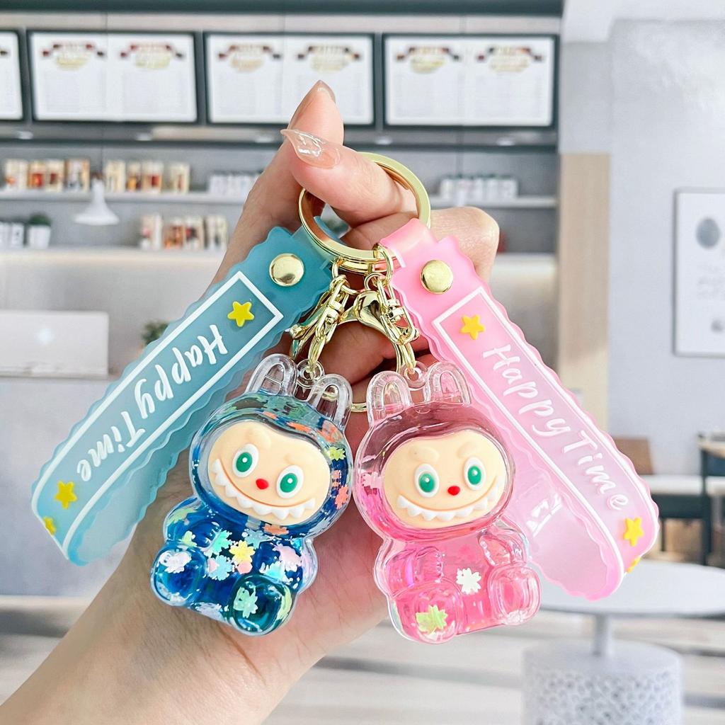 Flowing Sand Keychain Cute Cartoon Bag Pendant