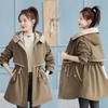 Women's Hooded Parka Winter Removable Liner Cotton Jacket Thickened Windproof Parka Jacket with Fur Collar