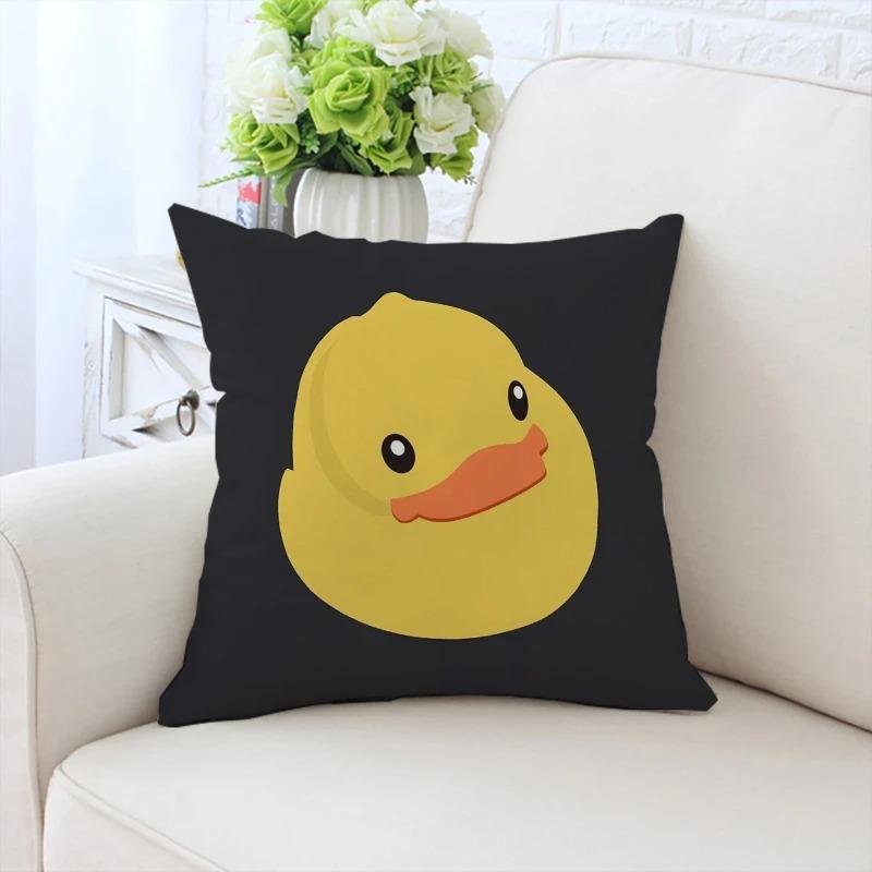 Little Yellow Duck Pattern Pillowcase Car Ornaments Office Living Room Sofa Home Pillowcase