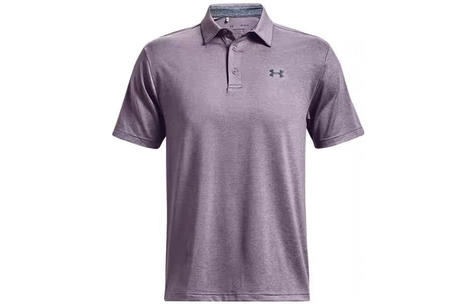 Under Armour Polo Shirts Men s Gray Polo Collar Moderate Straight Fit 1351131-033 XL