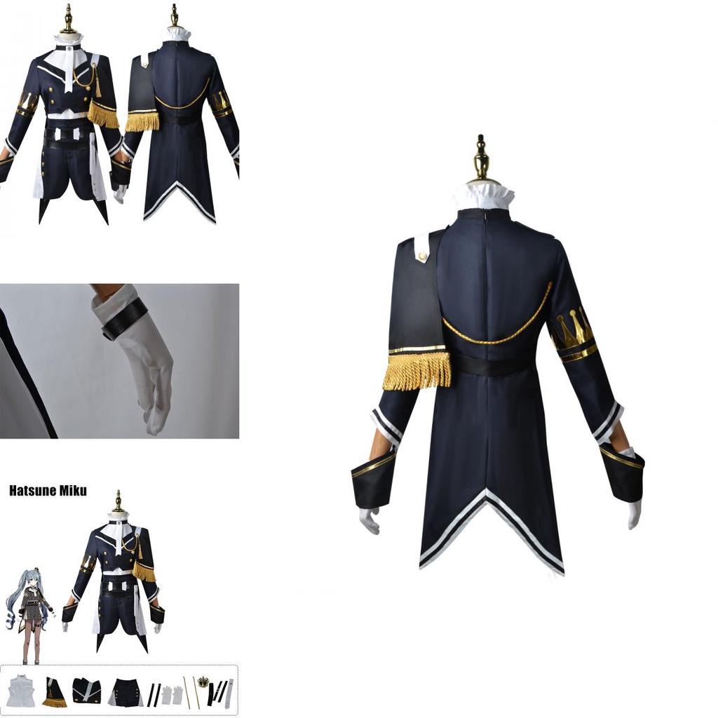 Hatsune Miku Cosplay Military Uniform Halloween Party Costume