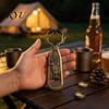Retro Elk Antler Bottle Opener Opener, Heavy Duty Metal Beer Forest Style Christmas Souvenirs Cap Remover for Home Bar, Artistic Kitchen Gadgets