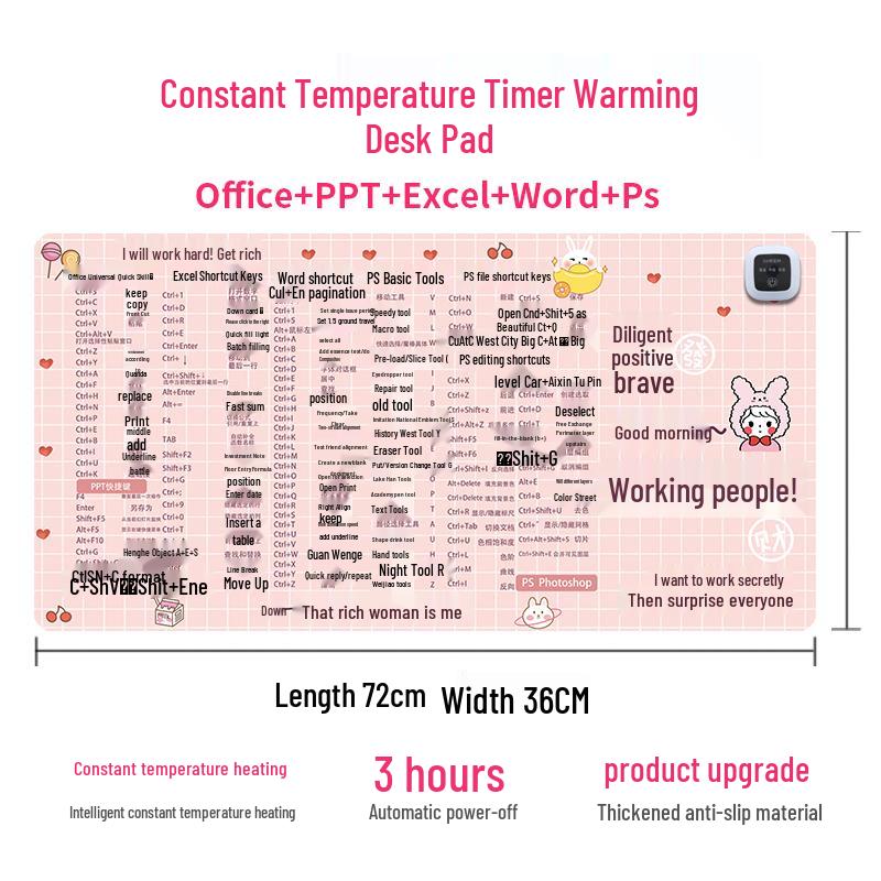 Electric Heated Mouse Pad with Temperature Control