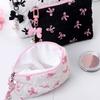 Cosmetic Bag Large Capacity Toiletry Bag Aesthetic Cosmetic Organizers Bows Makeup Bag Skincare Organisers for Women