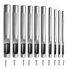 10 Pcs Leather Hole Punching Tools Leather Hollow Drilling Puncher Kit 1-10mm Sewing Craft Leather Working Tools