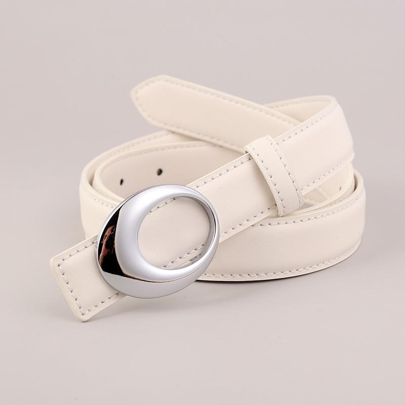 Womens Vintage Leather Belt Gold Buckle Dresses Jeans Fashion Accessory