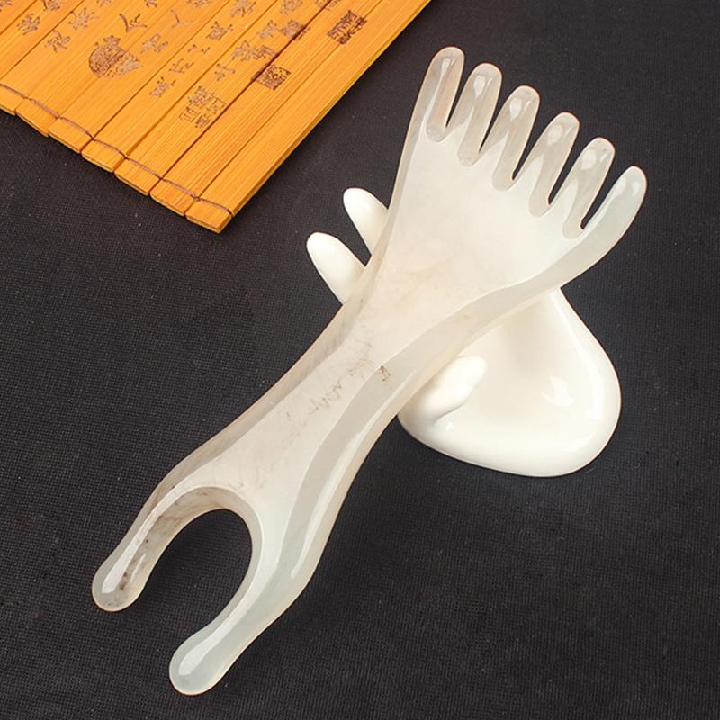 Resin Massage Comb, Manual Head & Face Massager For Scalp Nose Ears Eyes, Lightweight Portable For Home Office Travel