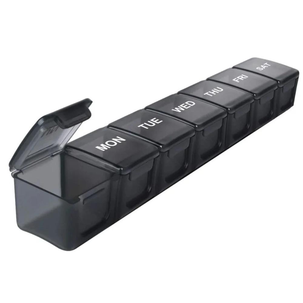 New Hot Large Premuim Portable Travel 7 Days 7 Grids Pill Box Cases Container Organizer Storage for Vitamin Medicine Fish Oils