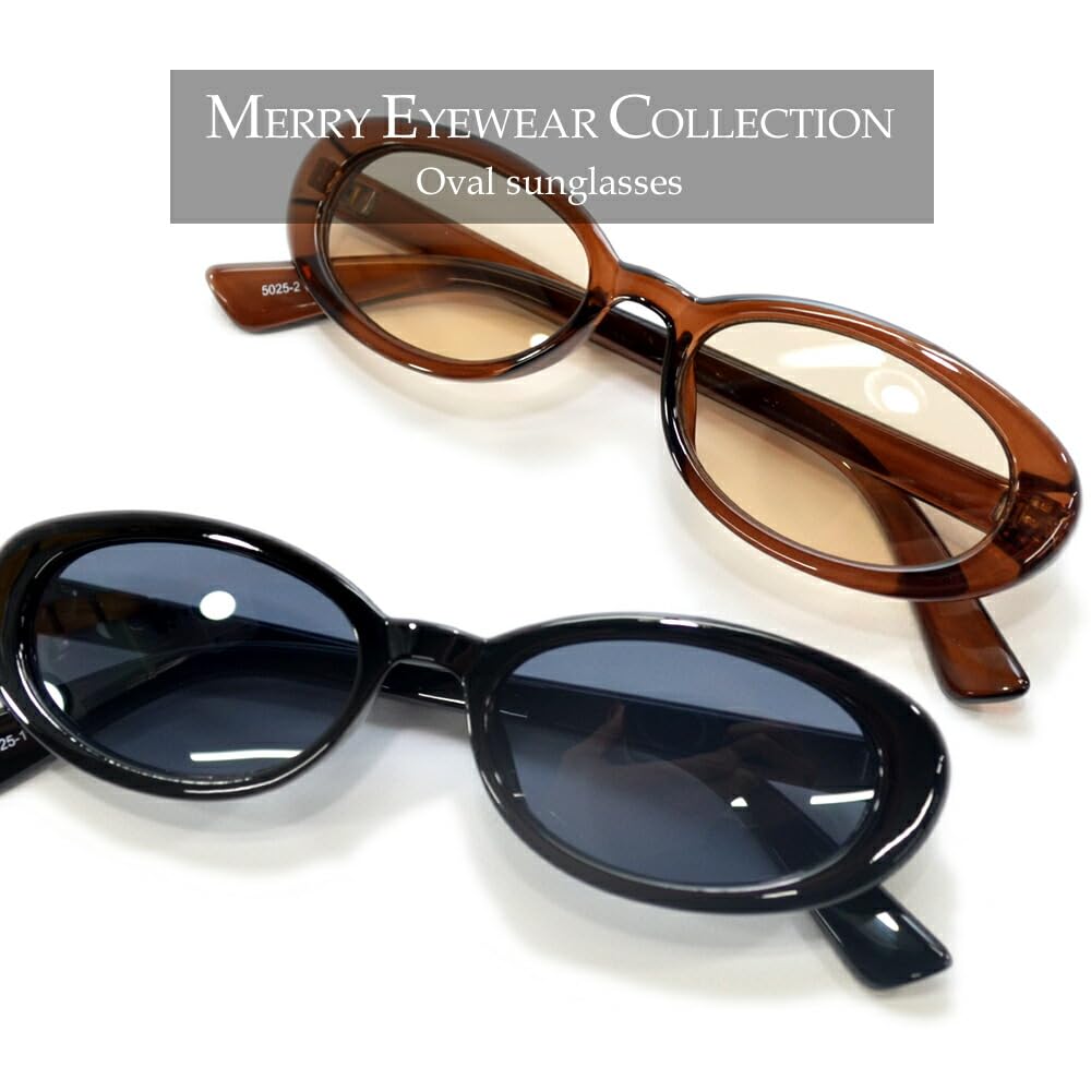 Fashion UV Oval Barrel Light Colored Lenses [MERRY PLEASURE] Sunglasses, Glasses, Men's & Women's, Protection, Shape, Shape,