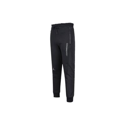 Eco-Friendly Reflective Color-Block Joggers Men Bottoms Black DJ0181-010