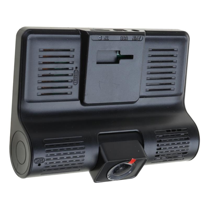 DVR 3 Cameras 4.0 Inches Dash Cam Car Full High-Definition Video Recorder Auto Registrator Dash Cam with 3 Ways Cameras
