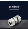 316 Stainless Steel Double Ferrule Fitting, SS-6M0-6