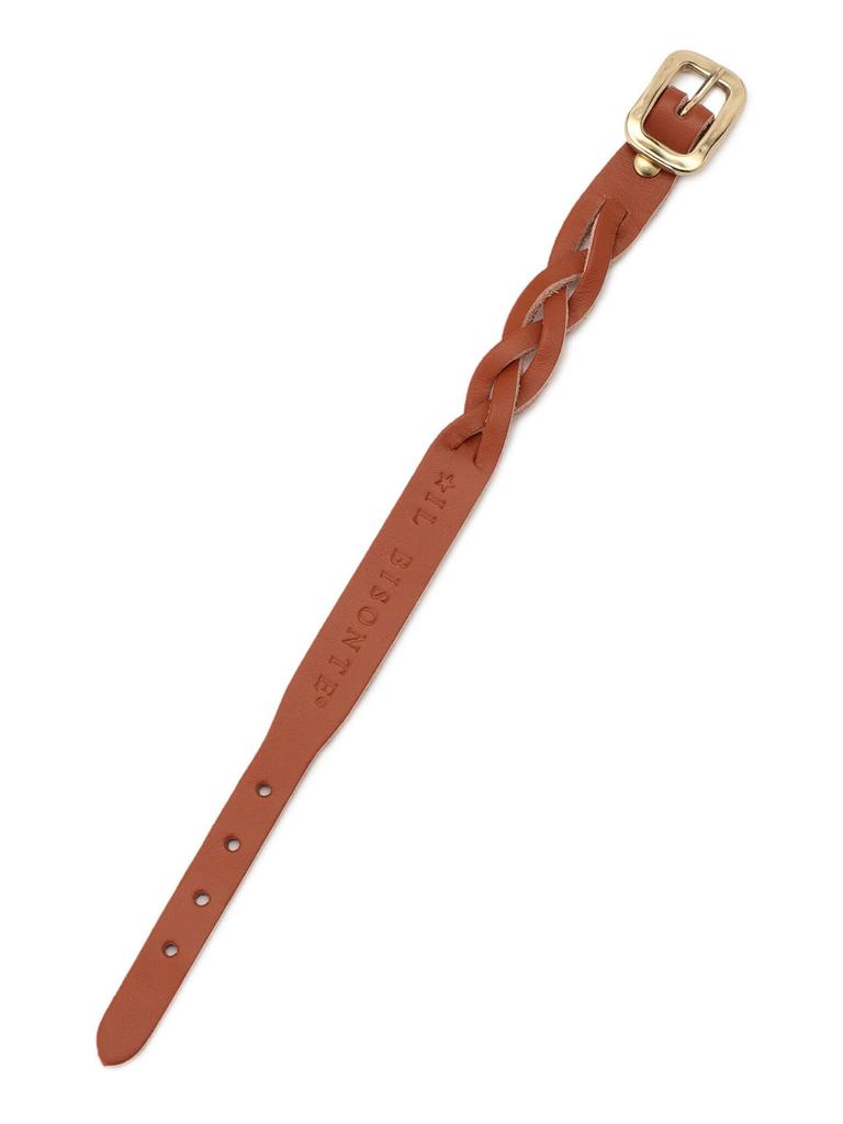 Genuine Brown [IL BISONTE] Bracelet, Leather, Leather, Cowhide, Women's, Men's, Unisex, Tanned,