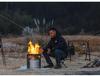 Stainless Steel Foldable Outdoor Wood Stove - High Temperature Resistant, Durable Camping Barbecue Oven