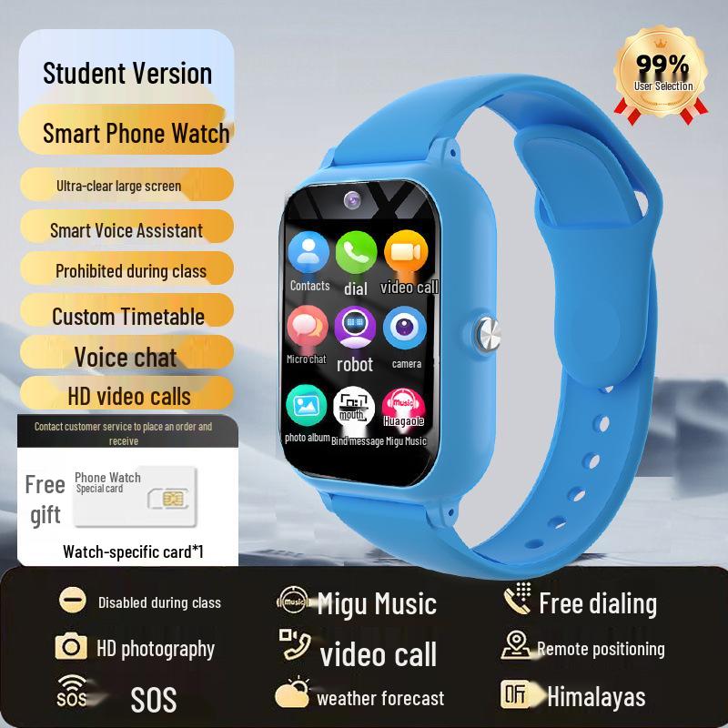 5G Waterproof Kids Smartwatch with Video, Alipay, GPS, and Long Battery Life