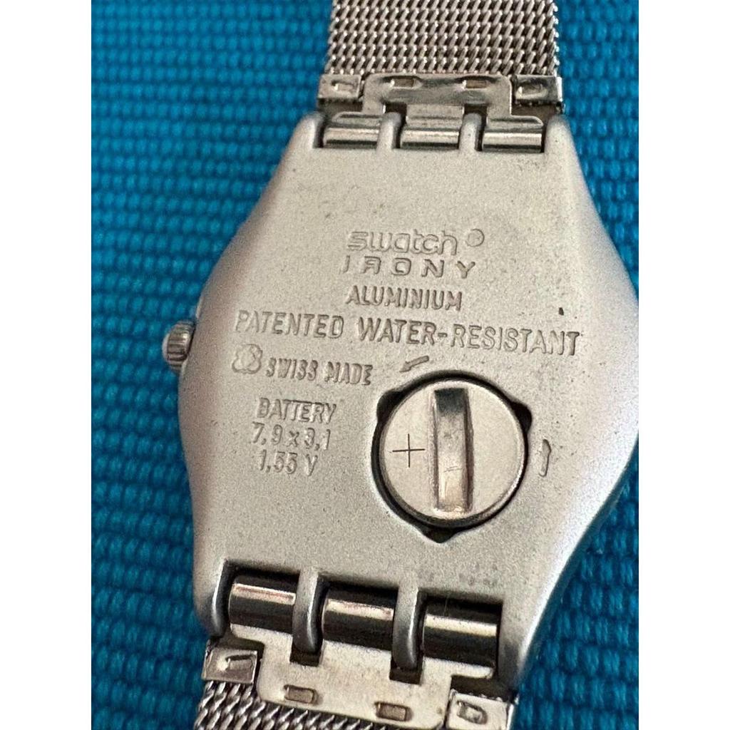 Used Swatch IRONY Women's Watch Milanese Mesh Belt Battery Replaced
