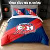 Sydney Roosters Design Bed Bedding Set 1 Duvet Cover + 2 Pillowcases Soft Breathable Household Bed Linens