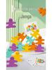 3D Balance Beam Stacking Game: Early Education Puzzle with Double-Sided Pattern Cards and Building Blocks for Kids