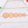 1Pcs 1:12 Dollhouse Wooden Miniature Round Tray Model Furniture Diy Accessories