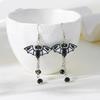 Cute Halloween White Ghost Drop Earrings for Women Cartoon Bat Spider Web Cat Pumpkin Star Tassel Dangle Earring Party Jewelry