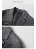 Men's Woolen Casual Suits: 2024 Autumn/Winter Solid Color Thickened Coats for Middle-aged and Young