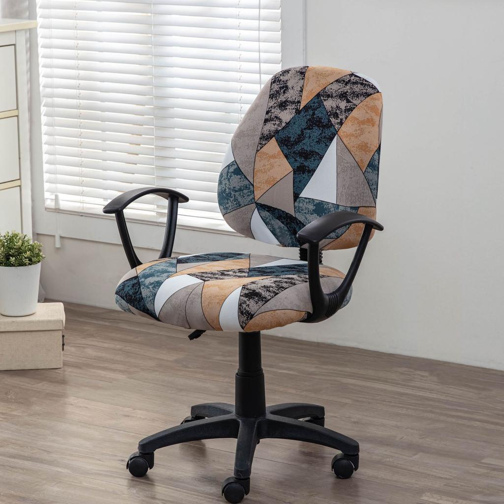 Elastic Split Chair Cover Office Lift Swivel Chair Cover Household Split Computer Chair Cover Non-Slip Seat