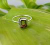 Watermelon Tourmaline Ring 925 Sterling Silver Gemstone Ring Sz 8.5  Wedding