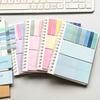 1 Carnet à spirales avec 20 pièces de notes autocollantes par paquet, Autocollants Index PET Écrivables et Adhésifs pour Cahiers à feuilles mobiles, Autocollants Étiquettes de Classification