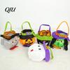 Holiday Party Decorations Halloween Candy Bags for Kids, Trick or Treat Handbag with Handle, Spooky Kids Witch Ghost Black Cat Pumpkin Goodie
