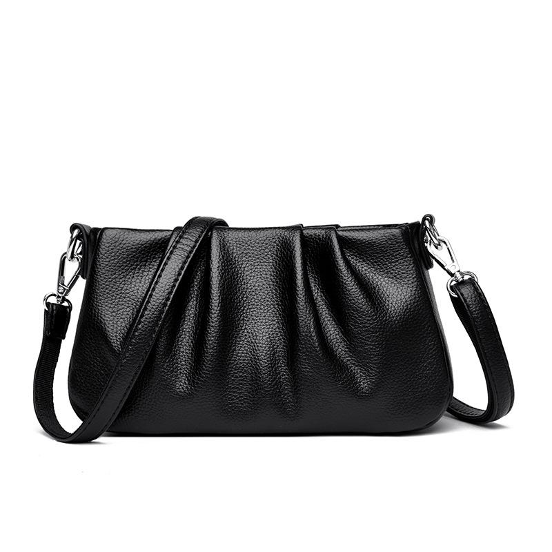 Folded cloud bag, new women's bag, popular small square bag, messenger bag, shoulder underarm bag.