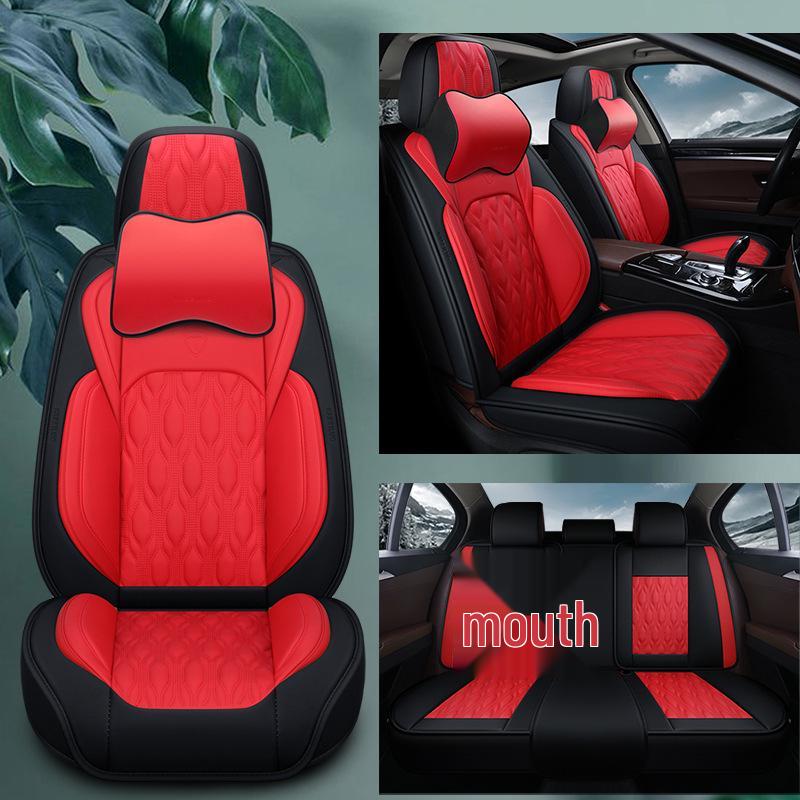New Seamless Full Leather Universal Car Seat Cushion for All Seasons